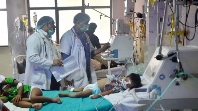 The death of over 60 infants from a state-run hospital in Gorakhpur, Uttar Pradesh, due to an alleged shortage of oxygen supply has sent shockwaves throughout the country. (PTI Photo) The death of over 60 infants from a state-run hospital in Gorakhpur, Uttar Pradesh, due to an alleged shortage of oxygen supply has sent shockwaves throughout the country. (PTI Photo)