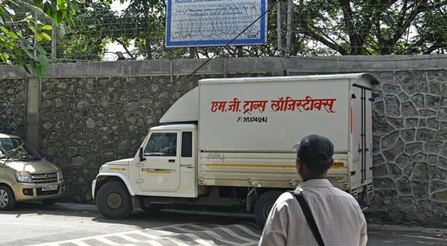 Sahar residents say the wall blocks a road running through their village. (Shashi S Kashyap/hT) Sahar residents say the wall blocks a road running through their village. (Shashi S Kashyap/hT)
