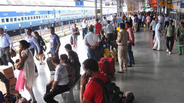 The Railways cancelled six trains on Thursday to Haryana.(HT File Photo)