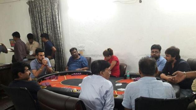 A day after an illegal casino operating from a south Delhi farmhouse was busted, the Delhi Police suspended three of its personnel, including the local station house officer (SHO). (Handout) A day after an illegal casino operating from a south Delhi farmhouse was busted, the Delhi Police suspended three of its personnel, including the local station house officer (SHO). (Handout)