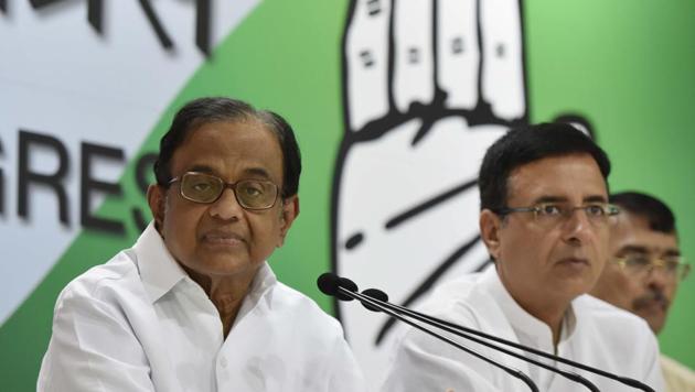 Congress leader P Chidambaram during at a press conference at AICC on the Supreme Court’s right to privacy verdict in New Delhi, on August 24, 2017.(Vipin Kumar/HT Photo)