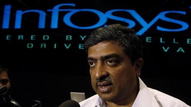 A file photo of Nandan Nilekani speaking to the media at the Infosys campus in Bengaluru. (Reuters) A file photo of Nandan Nilekani speaking to the media at the Infosys campus in Bengaluru. (Reuters)