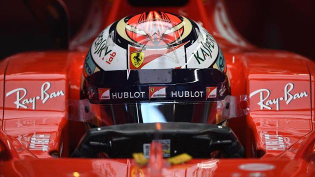 Ferrari's Finnish driver Kimi Raikkonen drives during the first practice session at the Spa-Francorchamps circuit in Spa. (AFP) Ferrari's Finnish driver Kimi Raikkonen drives during the first practice session at the Spa-Francorchamps circuit in Spa. (AFP)