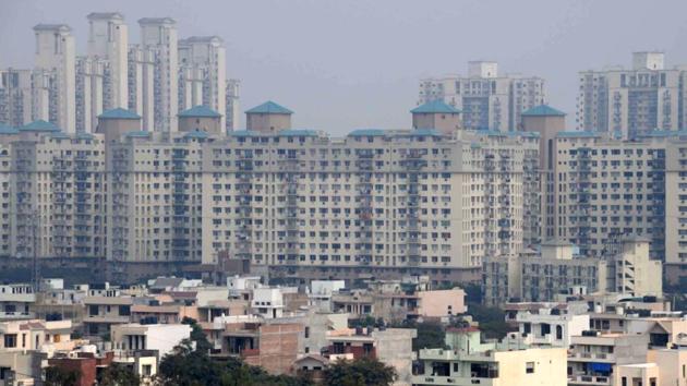 Sushant Lok is one of the many private colonies in Gurgaon to be transferred to the Municipal Corporation of Gurugram.(HT FILE PHOTO)