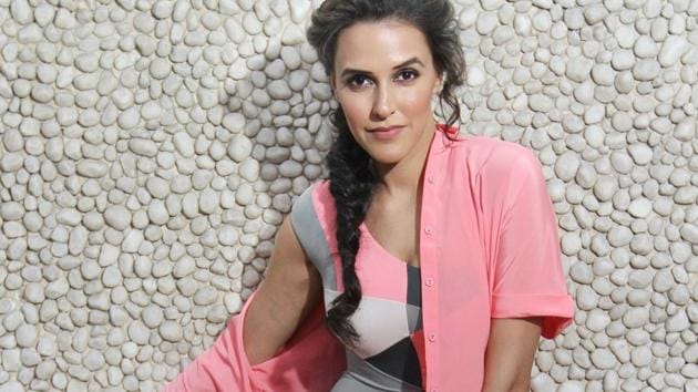 Actor Neha Dhupia shares that her dad still posts her a birthday card every year.(Raajessh Kashyap/ HT Photo)