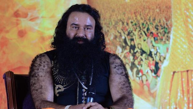 Chief of the religious sect Dera Sacha Sauda (DSS) Gurmeet Ram Rahim Singh at a news conference in Mumbai. (AFP File Photo) Chief of the religious sect Dera Sacha Sauda (DSS) Gurmeet Ram Rahim Singh at a news conference in Mumbai. (AFP File Photo)