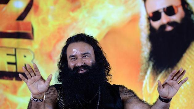 Dera Sacha Sauda chief Gurmeet Ram Rahim Singh.(AFP file photo)