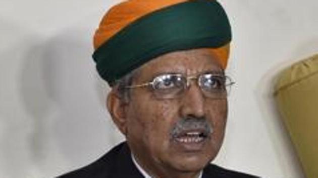 Minister of state for finance Arjun Ram Meghwal. (Gurpreet Singh/HT Photo)