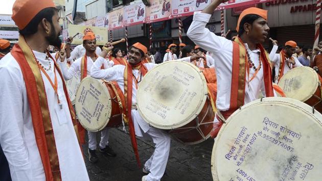 During Ganeshotsav, devotees throng pandals across Mumbai and other cities, and feast on sweets such as modak, which is considered Ganesha’s favourite.To mark the end of the festival, the idols are immersed in water (visarjan) to the chants of Ganpati Bappa Moraya, Pudhchya Varshi Lavkar Ya (Ravindra Joshi/HT PHOTO) During Ganeshotsav, devotees throng pandals across Mumbai and other cities, and feast on sweets such as modak, which is considered Ganesha’s favourite.To mark the end of the festival, the idols are immersed in water (visarjan) to the chants of Ganpati Bappa Moraya, Pudhchya Varshi Lavkar Ya (Ravindra Joshi/HT PHOTO)