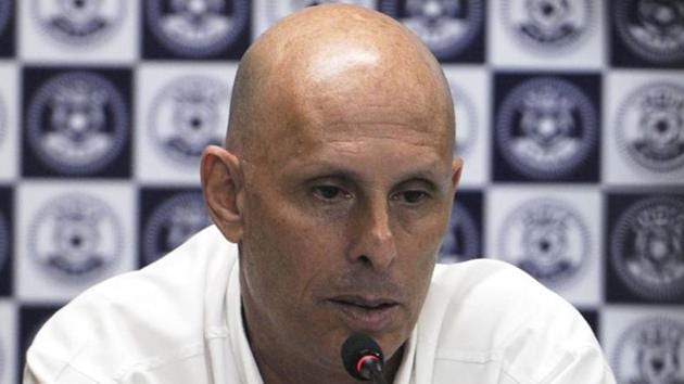 India head coach Stephen Constantine was not very pleased with India’s performance against St Kitts & Nevis. (HT file photo) India head coach Stephen Constantine was not very pleased with India’s performance against St Kitts & Nevis. (HT file photo)