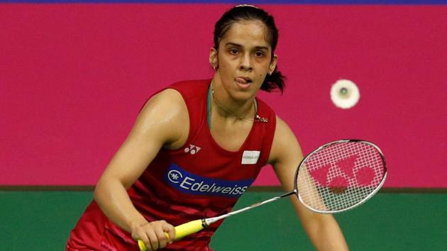 India's Saina Nehwal in action against Japan's Nozomi Okuhara at the World Badminton Championships. (REUTERS) India's Saina Nehwal in action against Japan's Nozomi Okuhara at the World Badminton Championships. (REUTERS)