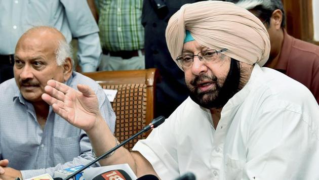 Chief minister Captain Amarinder Singh on Saturday patted his government’s back for faring better than the neighbouring Haryana. (PTI) Chief minister Captain Amarinder Singh on Saturday patted his government’s back for faring better than the neighbouring Haryana. (PTI)