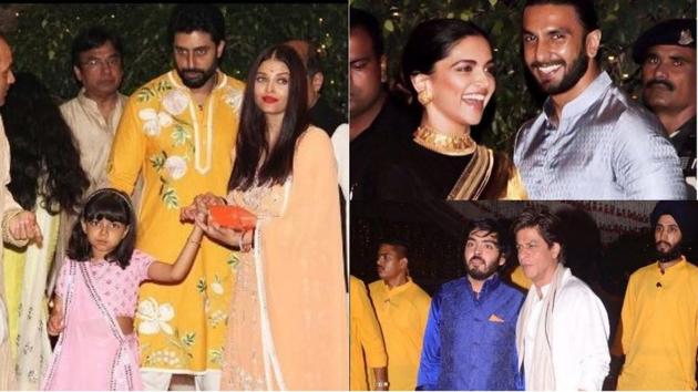 Looks like the entire Bollywood industry attended Mukesh Ambani’s Ganesh Chaturthi celebrations on Friday night. Looks like the entire Bollywood industry attended Mukesh Ambani’s Ganesh Chaturthi celebrations on Friday night.