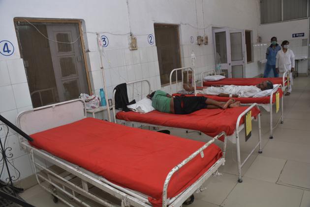 Patients and relatives at MMG Hospital have complained about behaviour of staff. (Sakib Ali/HT Photo) Patients and relatives at MMG Hospital have complained about behaviour of staff. (Sakib Ali/HT Photo)