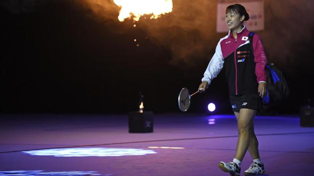 Japan's Nozomi Okuhara arrives ahead of her final against PV Sindhu. (AFP) Japan's Nozomi Okuhara arrives ahead of her final against PV Sindhu. (AFP)