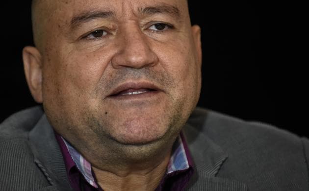 FARC commander Carlos Lozada during an interview in Bogota on August 9, 2017. (AFP) FARC commander Carlos Lozada during an interview in Bogota on August 9, 2017. (AFP)