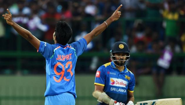 Bumrah got his maiden five-for in the match and finished with figures of 5/27. (AFP) 