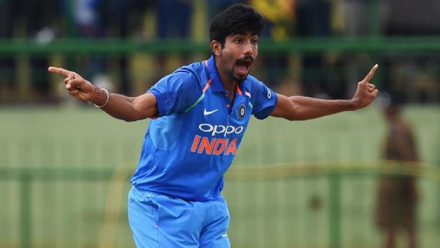 Courtesy Bumrah’s show, India restricted Sri Lanka to 217/9 in 50 overs. (AFP) 