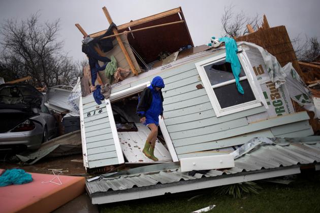 A house left devastated by Harvey in Rockport, Texas on August 26, 2017. (Reuters) A house left devastated by Harvey in Rockport, Texas on August 26, 2017. (Reuters)