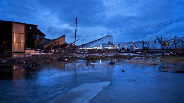 Damage is seen in the aftermath of Hurricane Harvey August 26, 2017 in Katy, Texas. (AFP) Damage is seen in the aftermath of Hurricane Harvey August 26, 2017 in Katy, Texas. (AFP)