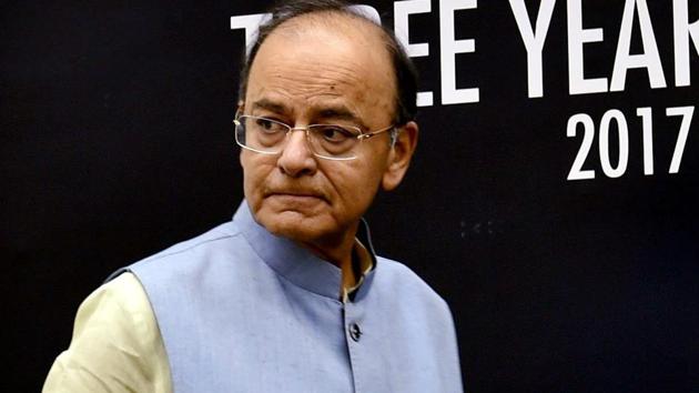 Finance Minister Arun Jaitley at Vigyan Bhawan in New Delhi on August 24, 2017. (PTI) Finance Minister Arun Jaitley at Vigyan Bhawan in New Delhi on August 24, 2017. (PTI)