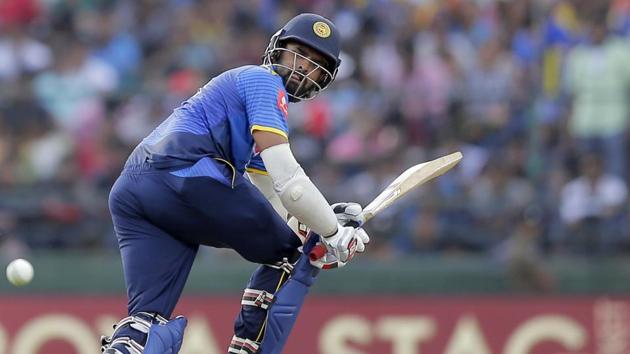 Lahiru Thirimanne was a lone ranger for Sri Lanka and he top-scored with a 105-ball 80. (AP) 