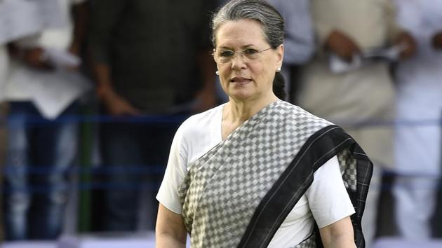 In her audio message, Sonia Gandhi hit out at Prime Minister Narendra Modi for his remark that those pursuing politics of opposition had turned irrelevant. (Arvind Yadav/HT file) In her audio message, Sonia Gandhi hit out at Prime Minister Narendra Modi for his remark that those pursuing politics of opposition had turned irrelevant. (Arvind Yadav/HT file)