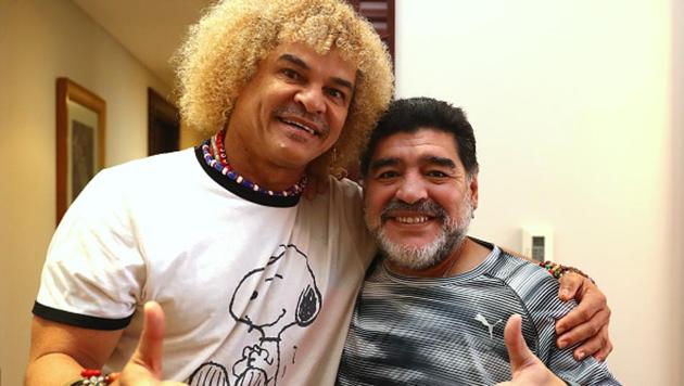 FIFA legend Carlos Valderrama (L) of Colombia will promote the FIFA U-17 World Cup in Mumbai on September 6, exactly a month before the tournament kicks off in India. (FIFA via Getty Images) FIFA legend Carlos Valderrama (L) of Colombia will promote the FIFA U-17 World Cup in Mumbai on September 6, exactly a month before the tournament kicks off in India. (FIFA via Getty Images)