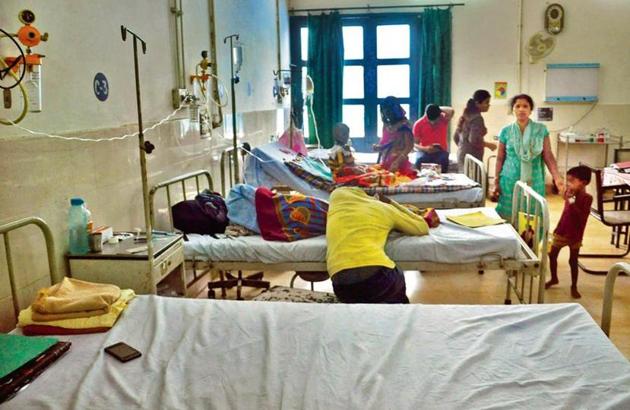 Locals refer to the Sir Sundar Lal Hospital as the AIIMS of the region though it does not have the tag officially. (HT Photo) Locals refer to the Sir Sundar Lal Hospital as the AIIMS of the region though it does not have the tag officially. (HT Photo)