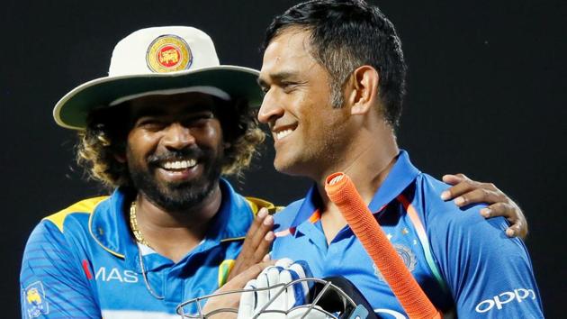 MS Dhoni shares a moment with Sri Lanka's Lasith Malinga after winning the 3rd ODI in Pallekele on Sunday. If MS Dhoni remains fit he should be selected for the 2019 cricket World Cup, says Virender Sehwag (REUTERS) MS Dhoni shares a moment with Sri Lanka's Lasith Malinga after winning the 3rd ODI in Pallekele on Sunday. If MS Dhoni remains fit he should be selected for the 2019 cricket World Cup, says Virender Sehwag (REUTERS)
