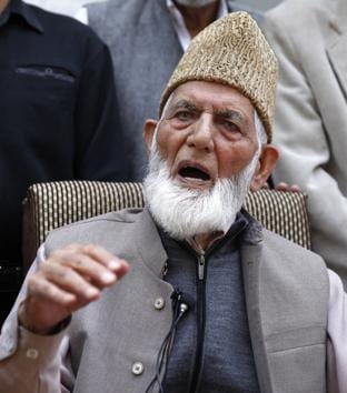 Chairman of All Parties Hurriyat Conference (APHC) G Syed Ali Shah Geelani(HT File Photo)