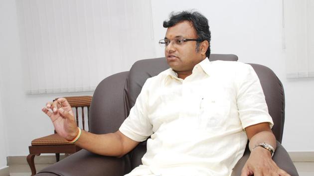 Karti Chidambaram, son of former finance minister P Chidambaram, (File Photo) Karti Chidambaram, son of former finance minister P Chidambaram, (File Photo)