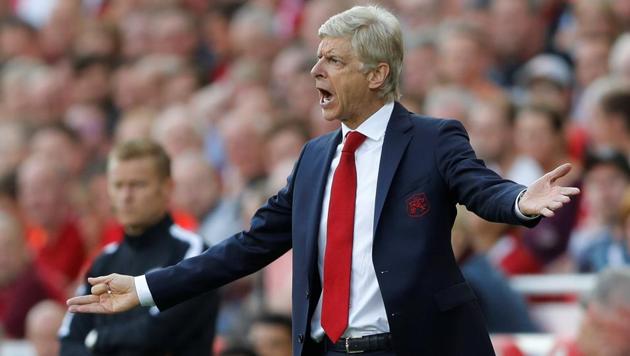 Arsene Wenger cut a sorry figure on the sidelines as Arsenal were thrashed 4-0 by Liverpool in a Premier League game at Anfield on Sunday. (Action Images via Reuters) Arsene Wenger cut a sorry figure on the sidelines as Arsenal were thrashed 4-0 by Liverpool in a Premier League game at Anfield on Sunday. (Action Images via Reuters)
