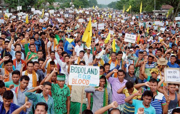 Bodo groups are unhappy that despite assurances by Prime Minister Narendra Modi ahead of the 2014 general elections to address their demand for a separate state, nothing has happened in the past three years. (Representational Photo/ PTI File Photo) Bodo groups are unhappy that despite assurances by Prime Minister Narendra Modi ahead of the 2014 general elections to address their demand for a separate state, nothing has happened in the past three years. (Representational Photo/ PTI File Photo)