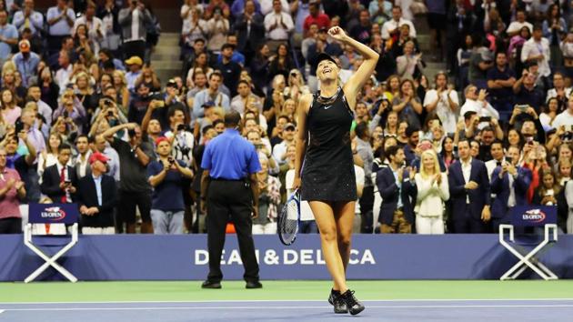 Sharapova will now face Timea Babos in the second round. (AFP)