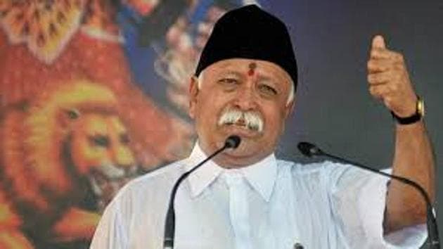 In December Mohan Bhagwat is expected to stay for five days in Bengal. Usually he stays for two to three days.(HT Photo)