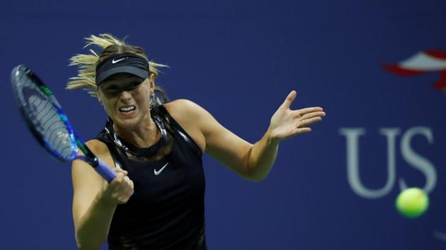Sharapova, however, came back strongly in the deciding set. (REUTERS)