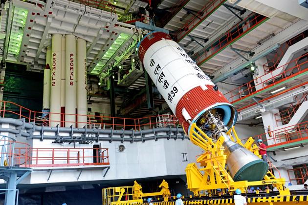 ISRO scientists prepare for the launch of IRNSS 1 H on the PSLV satellite launch vehicle. (Courtesy: ISRO) ISRO scientists prepare for the launch of IRNSS 1 H on the PSLV satellite launch vehicle. (Courtesy: ISRO)