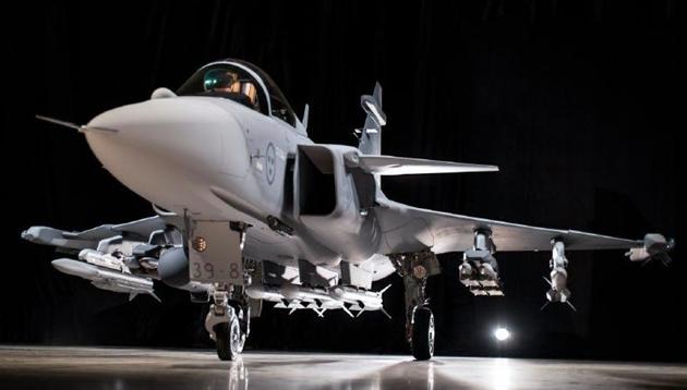 Saab hopes to build its latest Gripen E fighter in India.(Saab photo) Saab hopes to build its latest Gripen E fighter in India.(Saab photo)