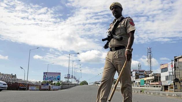 Security forces continue to remain on alert in the two states. (HT File) Security forces continue to remain on alert in the two states. (HT File)