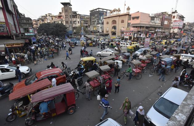 The incident took place in Chandni Chowk. (Hindustan Times) The incident took place in Chandni Chowk. (Hindustan Times)