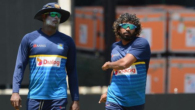 Angelo Mathews (L) will look to get a big score after getting out cheaply in the previous game. (AFP)