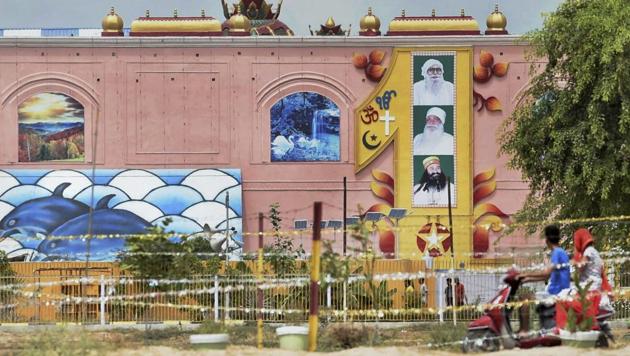 A view of the Dera Sacha Sauda headquarters in Sirsa on August 29, 2017, a day after its chief Gurmeet Ram Rahim Singh was sentenced 10 years in jail in each of the two rape cases against him. R (PTI) A view of the Dera Sacha Sauda headquarters in Sirsa on August 29, 2017, a day after its chief Gurmeet Ram Rahim Singh was sentenced 10 years in jail in each of the two rape cases against him. R (PTI)