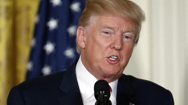 In this photo taken Aug. 28, 2017, President Donald Trump speaks in the East Room of the White House in Washington. (AP) In this photo taken Aug. 28, 2017, President Donald Trump speaks in the East Room of the White House in Washington. (AP)