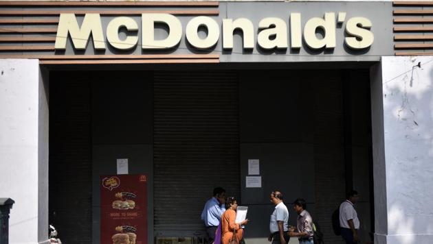 McDonald’s on August 21 terminated franchisee agreement for the 169 outlets in north and east that were operated by Connaught Plaza Restaurant Ltd. (HT File) McDonald’s on August 21 terminated franchisee agreement for the 169 outlets in north and east that were operated by Connaught Plaza Restaurant Ltd. (HT File)
