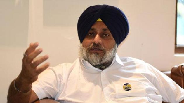 Former deputy chief minister Sukhbir Singh Badal hailed the decision of the Punjab and Haryana high court to recover the losses caused to public properties. (HT File) Former deputy chief minister Sukhbir Singh Badal hailed the decision of the Punjab and Haryana high court to recover the losses caused to public properties. (HT File)