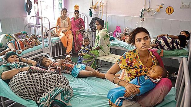 A huge percentage of those infected by the infection are children. (HT Photo) A huge percentage of those infected by the infection are children. (HT Photo)