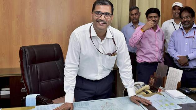Former Air India CMD Ashwani Lohani taking charge as Chairman of the Railway Board, at Rail Bhavan in New Delhi on Thursday. (PTI) Former Air India CMD Ashwani Lohani taking charge as Chairman of the Railway Board, at Rail Bhavan in New Delhi on Thursday. (PTI)