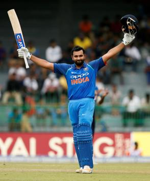 Rohit Sharma slammed his second century of the series. (REUTERS)