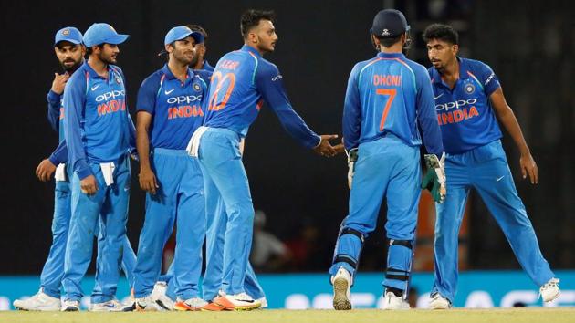 Jasprit Bumrah, Kuldeep Yadav and Pandya picked up two wickets each. The hosts lost wickets at regular intervals only to be bundled out for 207 runs in 42.4 overs. (REUTERS)